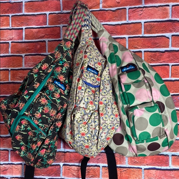 Bundle Lot of 3 Rope Sling Shoulder Crossbody Bags - Picture 3 of 11